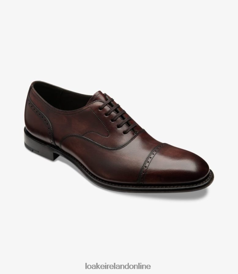 Loake 26804V173 Hughes Burgundy Semi Brogues