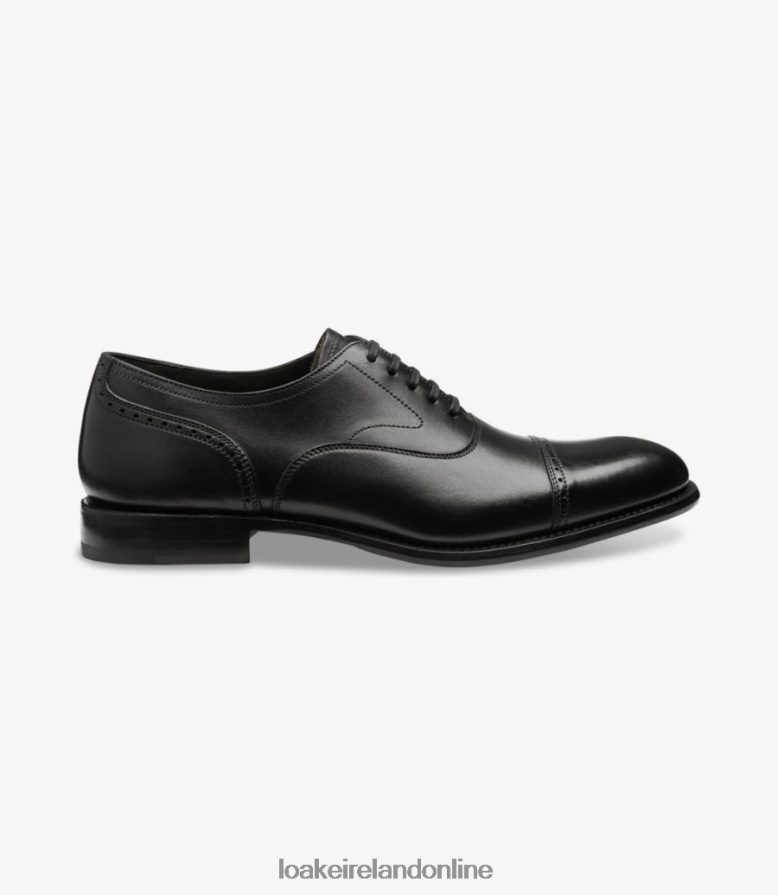 Loake 26804V175 Hughes Black Semi Brogues