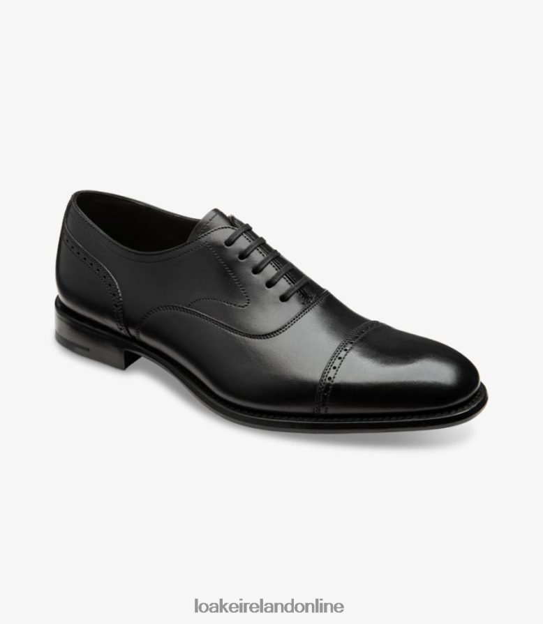 Loake 26804V175 Hughes Black Semi Brogues