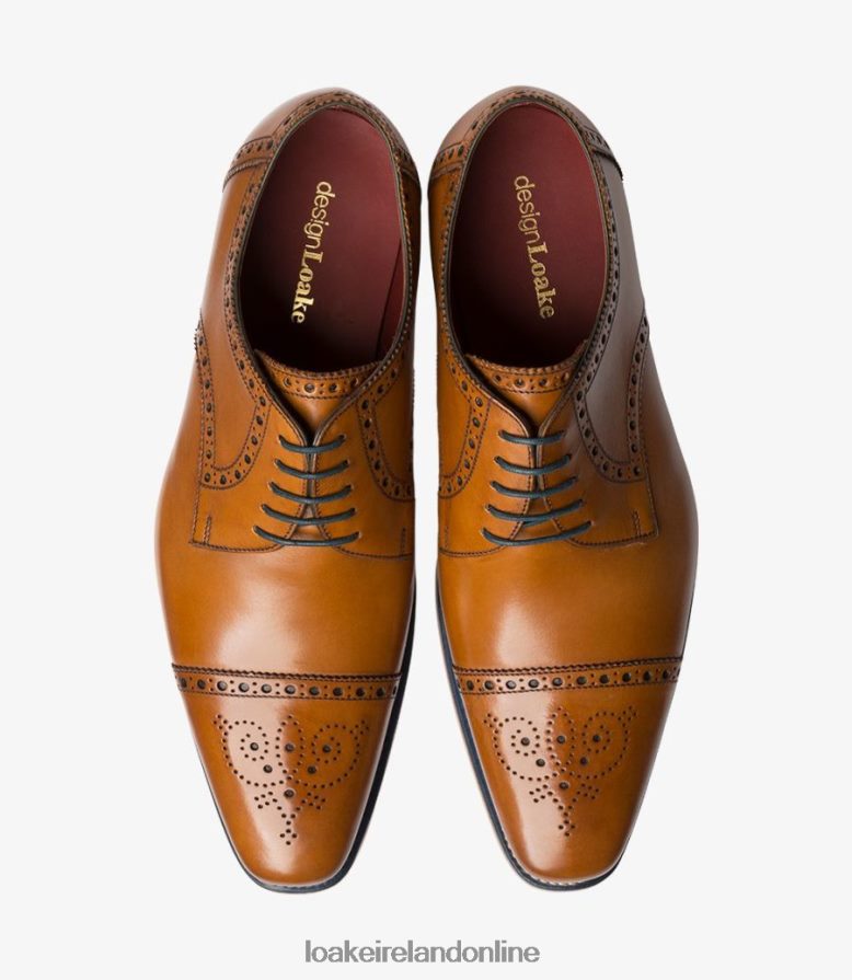 Loake 26804V176 Foley Tan Semi Brogues