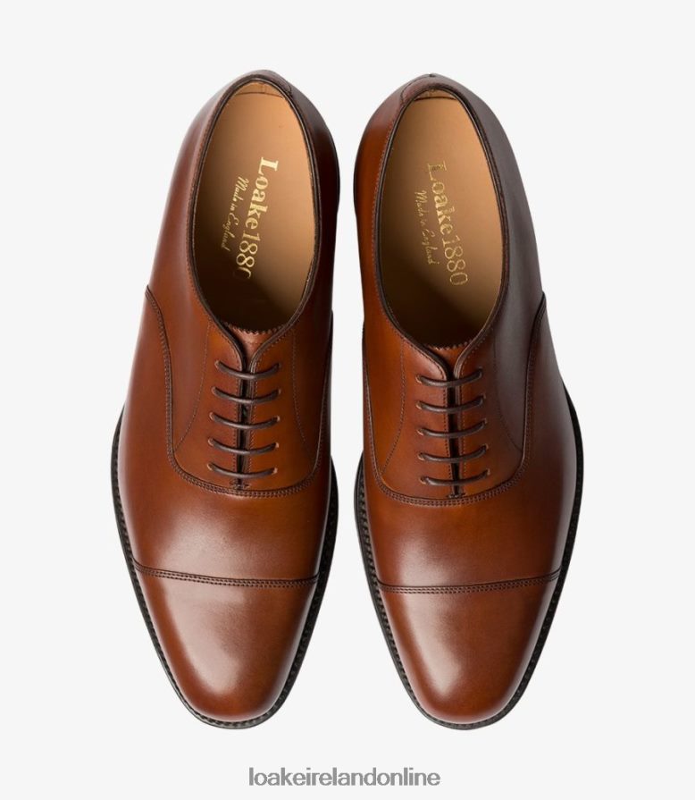 Loake 26804V179 Aldwych Mahogany Toe Caps