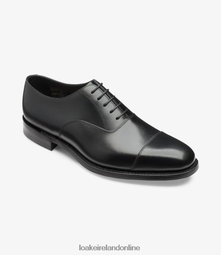 Loake 26804V180 Aldwych Black Toe Caps