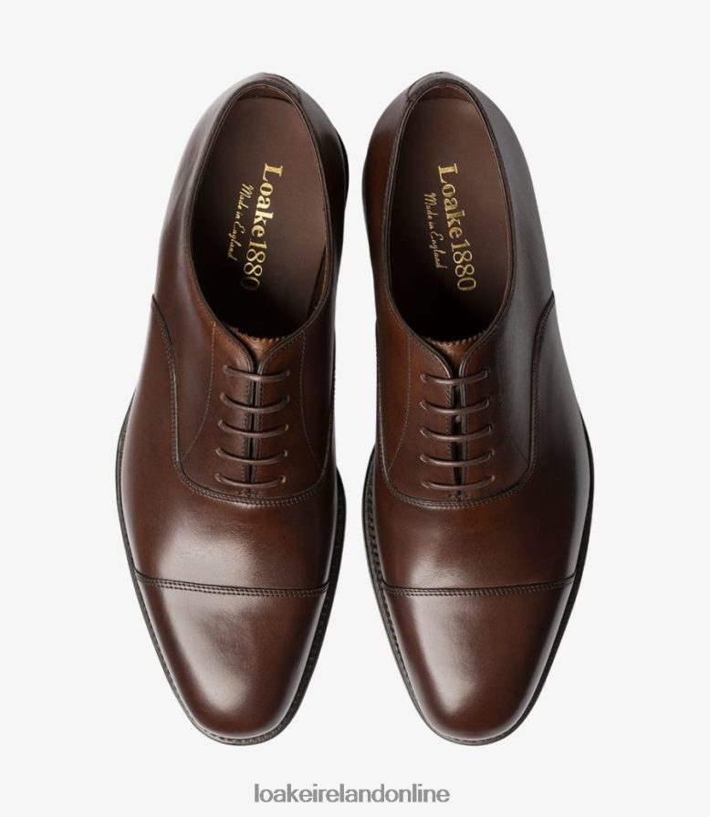 Loake 26804V181 Aldwych Dark Brown Toe Caps