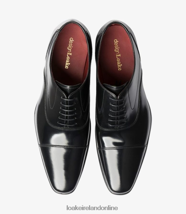 Loake 26804V192 Sharp Black Toe Caps