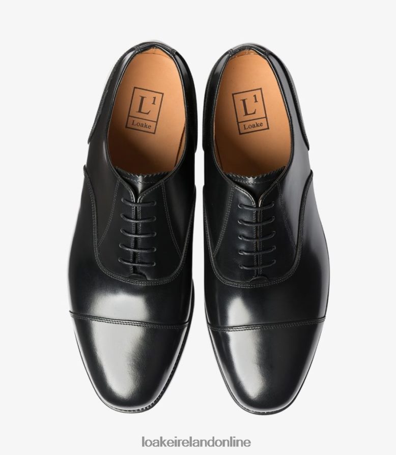 Loake 26804V193 200 Black Toe Caps