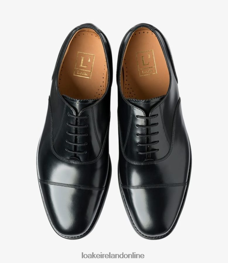 Loake 26804V194 300 Black Toe Caps