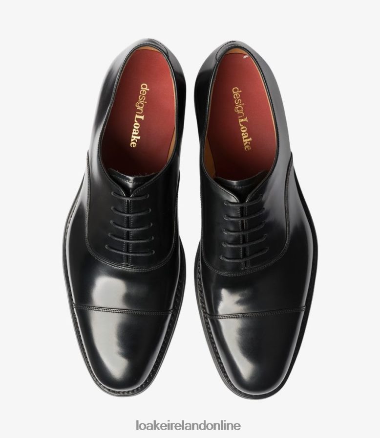 Loake 26804V195 Finsbury Black Toe Caps