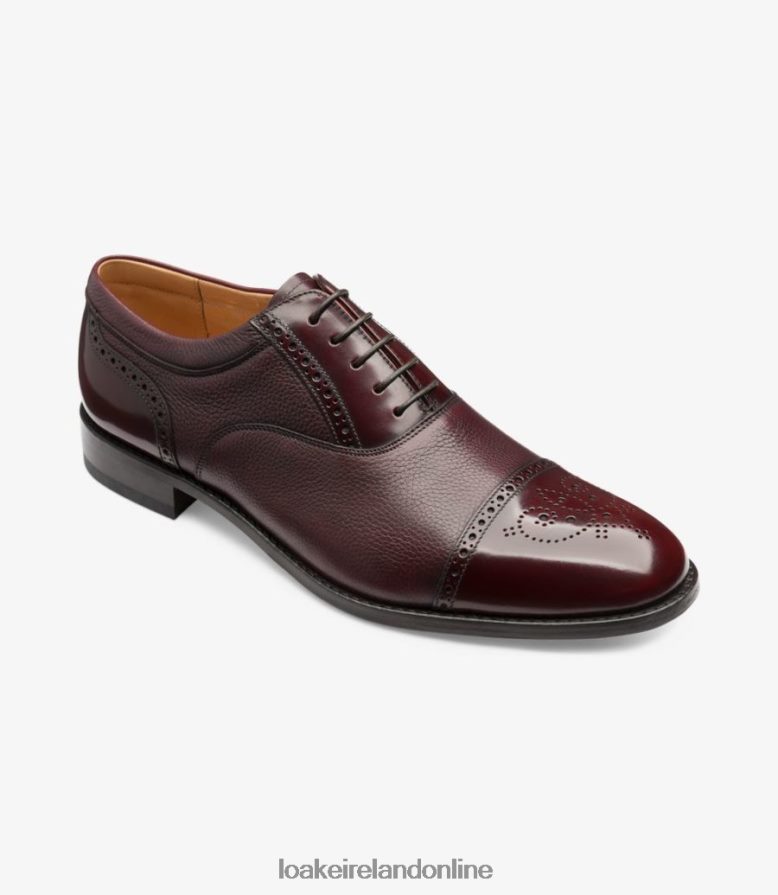 Loake 26804V196 Woodstock Burgundy Toe Caps