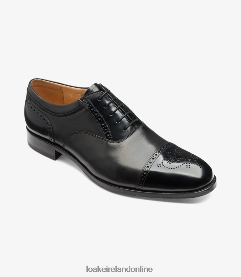 Loake 26804V197 Woodstock Black Toe Caps