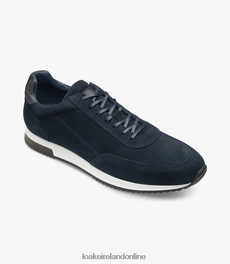 Loake 26804V42 Bannister Navy Suede Trainers & Sneakers