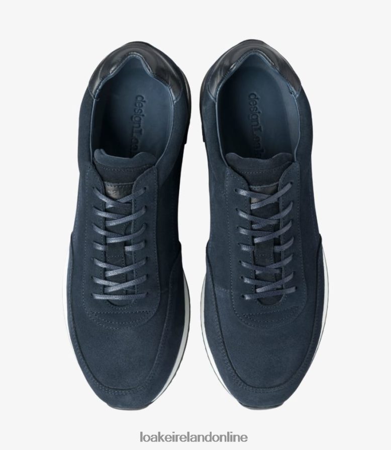 Loake 26804V42 Bannister Navy Suede Trainers & Sneakers