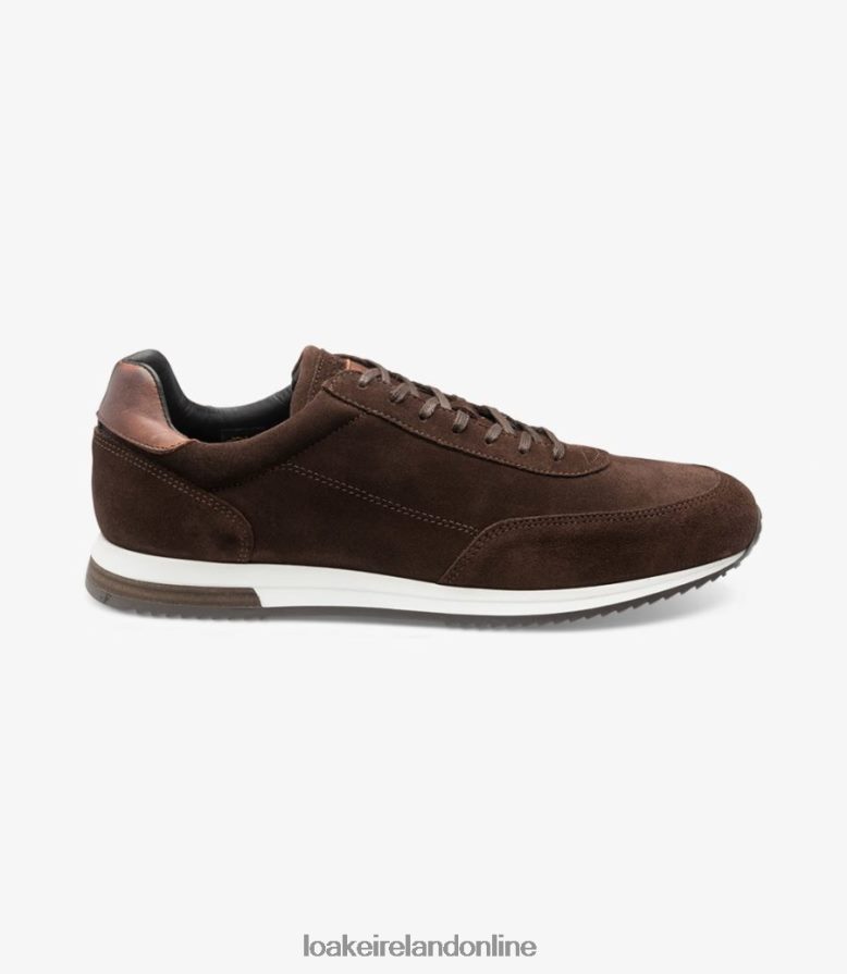 Loake 26804V43 Bannister Dark Brown Suede Trainers & Sneakers