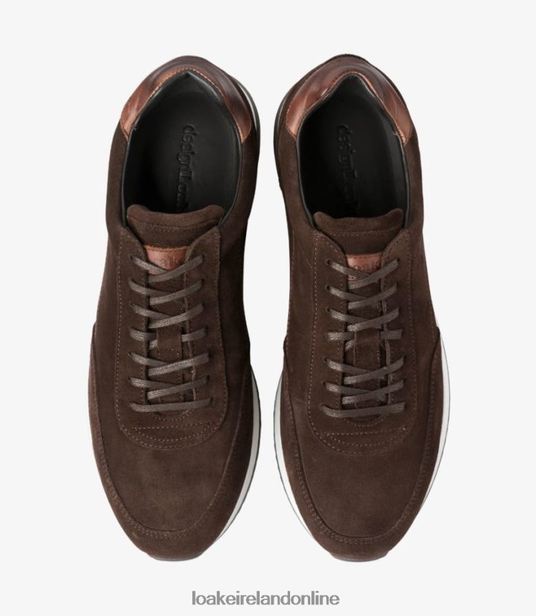 Loake 26804V43 Bannister Dark Brown Suede Trainers & Sneakers