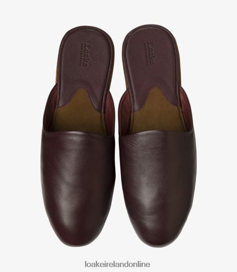 Loake 26804V205 Garrick Slippers Burgundy Grain Shoes