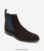 Loake 26804V103 Wareing Dark Brown Suede Boots - Image 2
