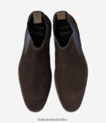 Loake 26804V103 Wareing Dark Brown Suede Boots - Image 3