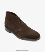 Loake 26804V110 Pimlico Dark Brown Suede Boots - Image 2