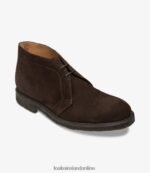 Loake 26804V114 Livingstone Chocolate Brown Suede Boots - Image 2