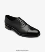 Loake 26804V142 Stonegate Carbon Black Plain Ties - Image 2