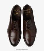 Loake 26804V143 Petergate Scorched Walnut Plain Ties - Image 3