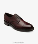 Loake 26804V145 Ampleforth Rosewood Grain Plain Ties - Image 2