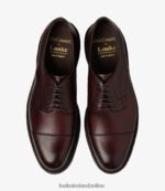 Loake 26804V145 Ampleforth Rosewood Grain Plain Ties - Image 3