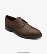 Loake 26804V146 Ampleforth Brown Oiled Nubuck Plain Ties - Image 2