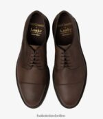 Loake 26804V146 Ampleforth Brown Oiled Nubuck Plain Ties - Image 3