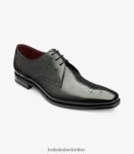 Loake 26804V154 Hannibal Black Plain Ties - Image 2