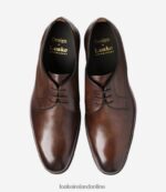 Loake 26804V157 Atherton Dark Brown Plain Ties - Image 3