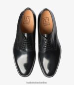 Loake 26804V161 205 Black Plain Ties - Image 3