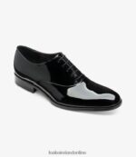 Loake 26804V163 Patent Black Plain Ties - Image 2