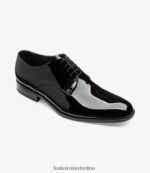 Loake 26804V164 Bow Black Plain Ties - Image 2