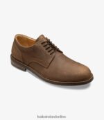 Loake 26804V166 Franklin Brown Nubuck Plain Ties - Image 2