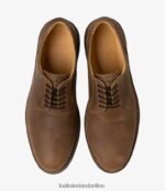 Loake 26804V166 Franklin Brown Nubuck Plain Ties - Image 3
