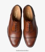Loake 26804V168 Strand Mahogany Semi Brogues - Image 3