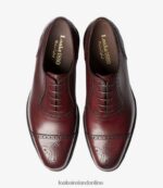 Loake 26804V169 Strand Burgundy Semi Brogues - Image 3