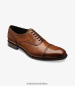 Loake 26804V174 Hughes Chestnut Brown Semi Brogues - Image 2