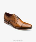 Loake 26804V176 Foley Tan Semi Brogues - Image 2