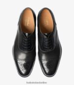 Loake 26804V197 Woodstock Black Toe Caps - Image 3