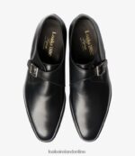 Loake 26804V198 Medway Black Monk Shoes - Image 3