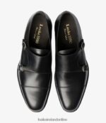 Loake 26804V200 Cannon Black Monk Shoes - Image 3