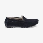 Loake 26804V201 Guards Slippers Navy Suede Shoes