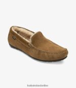 Loake 26804V203 Guards Slippers Tan Suede Shoes - Image 2