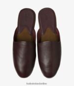 Loake 26804V205 Garrick Slippers Burgundy Grain Shoes - Image 3