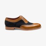 Loake 26804V21 Thompson Navy Suede Brogues