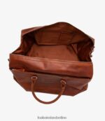 Loake 26804V222 Norfolk Weekend Bag Cedar Leather - Image 2