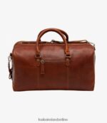 Loake 26804V222 Norfolk Weekend Bag Cedar Leather - Image 3