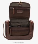 Loake 26804V226 Severn Wash Bag Brown Leather - Image 3