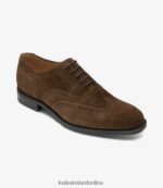 Loake 26804V24 302 Brown Suede Brogues - Image 2